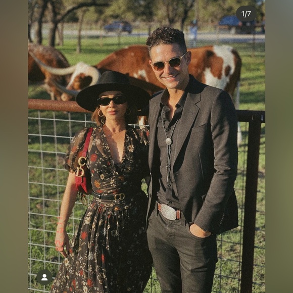 DÔEN Cenea Dress Size XL Champagne Floral - Picture 4 of 5